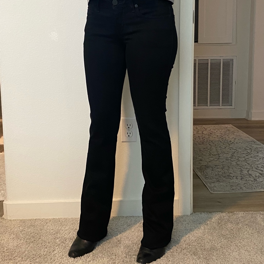 Bebe Black Boot Cut Jeans With Classic Flare